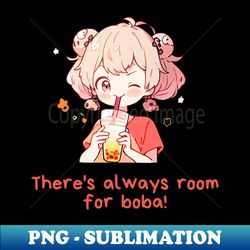 cute anime girl boba t shirt for boba lovers tee for bubble tea lover gift kawaii shirt for asian foodie top - instant png sublimation download - perfect for sublimation mastery