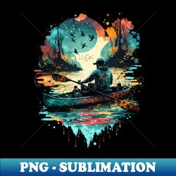 Kayaking Illustration - High-Resolution PNG Sublimation File - Capture Imagination with Every Detail