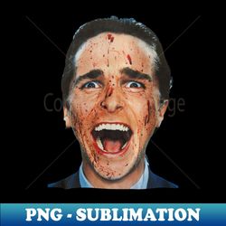 American Psycho - Christian Bale - PNG Sublimation Digital Download - Perfect for Sublimation Mastery