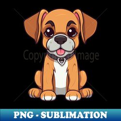 kawaii boxer puppy - professional sublimation digital download - fashionable and fearless