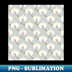 Ethereal White Blossoms - Instant Sublimation Digital Download - Create with Confidence