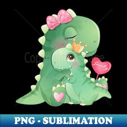 cute dinosaur mother and baby illustration - instant png sublimation download