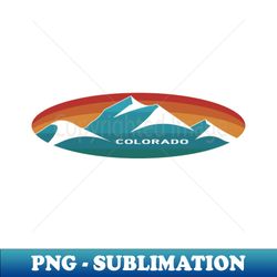 colorado landscape icon - sublimation-ready png file