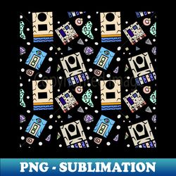 abstract pattern - midnight blue - exclusive sublimation digital file