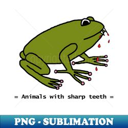 animals with sharp teeth halloween horror frog - exclusive png sublimation download