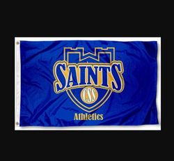 St Scholastica Saints Flag 3x5ft- Banner Man-Cave Garage Style 1