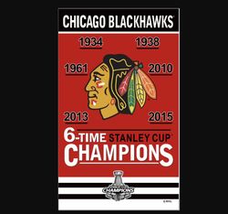 Flag of the Chicago Blackhawks team 3x5ft