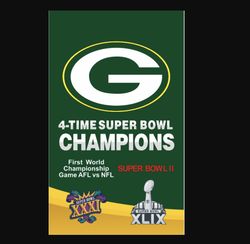 Flag of the Green Bay Packers team 3x5ft