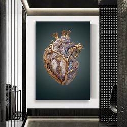 resurrection heart canvas , heart painting , heart painting , heart wall art , spiritual painting , love painting , post