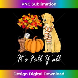 Its Fall Yall Fall Tees For Women Labrador Yellow Lab - Bespoke Sublimation Digital File - Spark Your Artistic Genius
