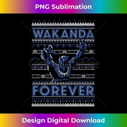 Marvel Christmas Black Panther Wakanda Forever Sweater Long Sleeve - Chic Sublimation Digital Download - Immerse in Creativity with Every Design