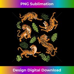Dancing Tiger Cartoon Graphic - Crafted Sublimation Digital Download - Elevate Your Style with Intricate Details