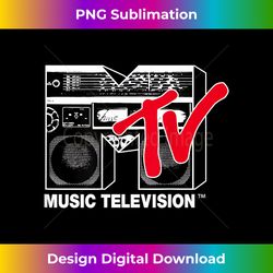mtv logo red boombox graphic t- - eco-friendly sublimation png download - lively and captivating visuals