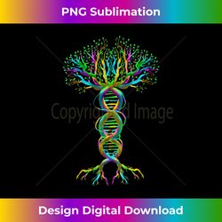 Womens Cool DNA Tree  Funny Plant Genealogy Student Lover Gift V-Neck - Chic Sublimation Digital Download - Striking & Memorable Impressions