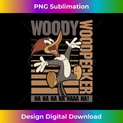 Woody Woodpecker Ha Ha Ha Jumping Poster Long Sleeve - Contemporary PNG Sublimation Design - Channel Your Creative Rebel