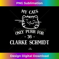 Cat Lovers for Clarke Schmidt New York MLBPA Tank Top - Chic Sublimation Digital Download - Animate Your Creative Concepts
