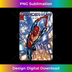 Marvel Spider-Man No Way Home Red and Blue Suit Comic Cover Long Sleeve - Urban Sublimation PNG Design - Enhance Your Art with a Dash of Spice