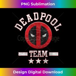 Marvel Deadpool Team Collegiate Stars & Stripes Long Sleeve Long Sleeve - Edgy Sublimation Digital File - Striking & Memorable Impressions