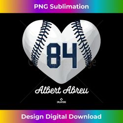 Baseball Heart Number Albert Abreu New York MLBPA Tank Top - Innovative PNG Sublimation Design - Enhance Your Art with a Dash of Spice