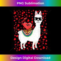 Funny Valentines Day 2022 Alpaca Llama For Boys Girls - Sleek Sublimation PNG Download - Craft with Boldness and Assurance