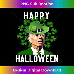 Funny Joe Biden St Patricks Day Confused Halloween Biden Long Sleeve - Innovative PNG Sublimation Design - Reimagine Your Sublimation Pieces