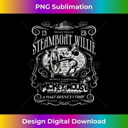 Disney 100 Mickey & Friends 1928 Steamboat Willie Nouveau Tank Top - Artisanal Sublimation PNG File - Elevate Your Style with Intricate Details