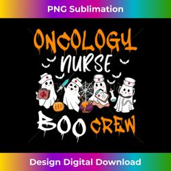 Funny Oncology Nurse Ghost Boo Crew Nursing Spooky Halloween Long Sleeve - Sophisticated PNG Sublimation File - Elevate Your Style with Intricate Details