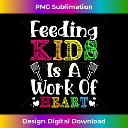 Feeding Kids is a heart concern of Cafeteria School Lunch Lady - Bespoke Sublimation Digital File - Rapidly Innovate Your Artistic Vision