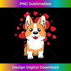 Cute Corgi Dog Valentines Day Love Heart for Dog Lovers - Bespoke Sublimation Digital File - Enhance Your Art with a Dash of Spice