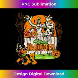 Disney 100 Mickey Donald Goofy & Pluto Happy Halloween D100 Tank Top - Sleek Sublimation PNG Download - Elevate Your Style with Intricate Details