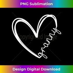 Funny Granny Heart for Grandma Mother Day Women - Sleek Sublimation PNG Download - Tailor-Made for Sublimation Craftsmanship