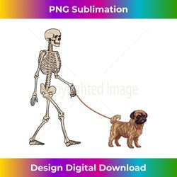 Funny Brussels Griffon Skeleton Dog Walking Halloween - Vibrant Sublimation Digital Download - Elevate Your Style with Intricate Details