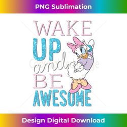 Disney Daisy Duck Be Awesome Long Sleeve T- Long Sleeve - Eco-Friendly Sublimation PNG Download - Enhance Your Art with a Dash of Spice