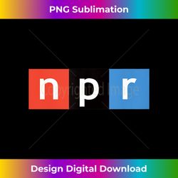 NPR Full Color Logo Tank Top - Minimalist Sublimation Digital File - Customize with Flair