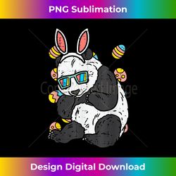 panda bunny ears glasses eggs cute easter bear animal lover - luxe sublimation png download - spark your artistic genius