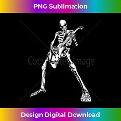 Spooky Skeleton Guitar Player Guitarist Halloween Costume - Deluxe PNG Sublimation Download - Striking & Memorable Impressions