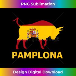 Pamplona Spain Spanish Bullfighting Running with the Bulls - Classic Sublimation PNG File - Animate Your Creative Concepts