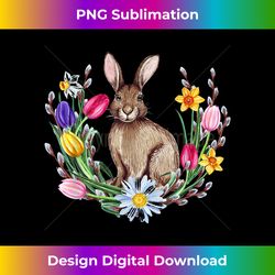 Happy Easter Cute Bunny Rabbit Women Funny Gift - Sophisticated PNG Sublimation File - Tailor-Made for Sublimation Craftsmanship