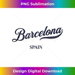 Retro Spain City - Vintage Barcelona - Innovative PNG Sublimation Design - Challenge Creative Boundaries