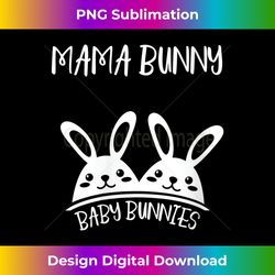 Womens New Baby Easter Bunny Cute Twins Pregnancy Announcement V-Neck - Timeless PNG Sublimation Download - Craft with Boldness and Assurance