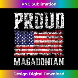 Magadonia Magadonian Proud American USA America - Innovative PNG Sublimation Design - Challenge Creative Boundaries