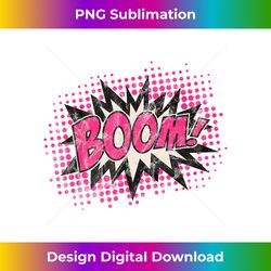 Comic Boom Bang Pow Kaboom Explosion Speech Bubble Vintage - Contemporary PNG Sublimation Design - Access the Spectrum of Sublimation Artistry