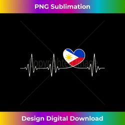 Philippines Love & Filipino Flag with Heart for Philippines - Sophisticated PNG Sublimation File - Spark Your Artistic Genius