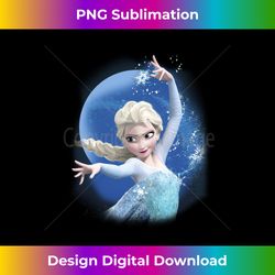 Disney Frozen Elsa Snow Queen Let It Go Magic Portrait Long Sleeve - Luxe Sublimation PNG Download - Infuse Everyday with a Celebratory Spirit