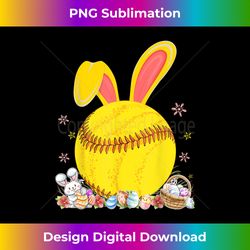 bunny softball easter eggs softball player easter day - edgy sublimation digital file - striking & memorable impressions