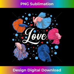 betta love fish lover pet mom siamese fighting fish aquarium - sublimation-optimized png file - enhance your art with a dash of spice