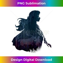 Disney Frozen Kristoff & Sven Princess Anna Silhouette Scene Tank Top - Innovative PNG Sublimation Design - Ideal for Imaginative Endeavors