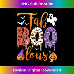 Fab Boo Lous Halloween Boo Ghost Pumpkin - Futuristic PNG Sublimation File - Enhance Your Art with a Dash of Spice