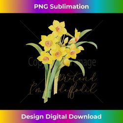 FUNNY LAZY HALLOWEEN COSTUME PRETEND I'M A DAFFODIL - Classic Sublimation PNG File - Challenge Creative Boundaries
