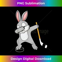 Dabbing Bunny - Hockey Easter Day - Sophisticated PNG Sublimation File - Enhance Your Art with a Dash of Spice